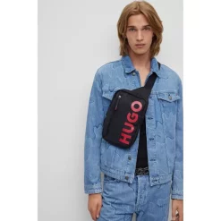 New 🎉 BOSS Hugo Boss Ethon Monostrap 🎒 Backpack Black 🧨 -BOSS Hugo Boss Shop unnamed file 666