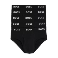 Discount 👍 BOSS Authentic Cotton Briefs, Pack Of 5 Black 🧨