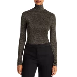 Top 10 🥰 BOSS Metallic Knit Turtleneck Black 😀