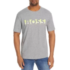 Hot Sale 🔥 BOSS Relaxed Fit Short Sleeve Logo Tee Dark Blue 🛒