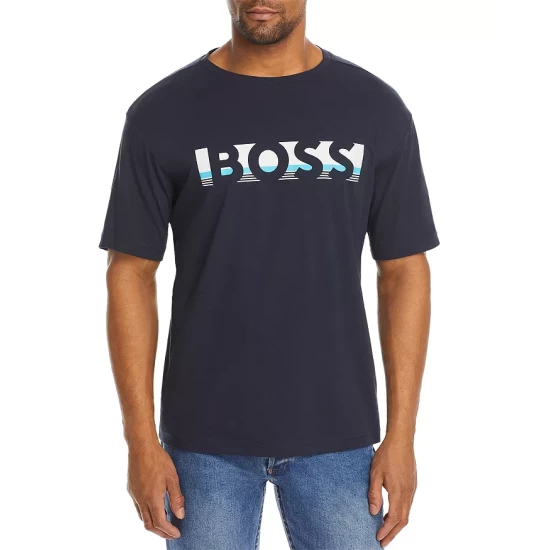Hot Sale π₯ BOSS Relaxed Fit Short Sleeve Logo Tee Dark Blue π 4 Hot Sale π₯ BOSS Relaxed Fit Short Sleeve Logo Tee Dark Blue π - Image 4