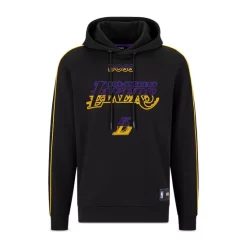 Deals 🤩 BOSS Lakers 🏀 Basketball Graphic Hoodie Black ⭐