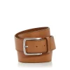 Outlet ❤️ BOSS Hugo Boss Men's Burnished Leather Belt Medium Brown ✨