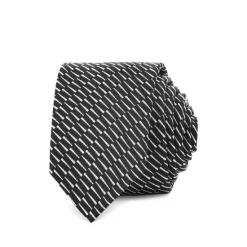 Outlet π HUGO Textured Stripe Skinny Tie Black π§¨