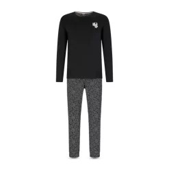 Best deal 🎉 BOSS Cotton Pajama Set Black 🧨