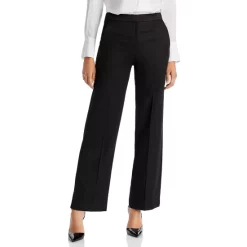 Wholesale ❤️ BOSS Wool Tackea Wide-Leg Tuxedo Pants Black ✔️