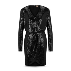 Promo ⭐ BOSS Epalleta Sequined 👗 Dress Black 💯 -BOSS Hugo Boss Shop unnamed file 865