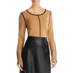 Best deal ✨ BOSS Fomilia Contrast Trim Sweater Iconic Camel ✔️