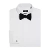 Cheapest 💯 BOSS Myron Pincord Stripe Sharp Fit Tuxedo 👚 Shirt Ivory 🌟