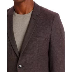 Best Sale 🔔 HUGO Arti Micro Pattern Extra Slim Fit Suit Jacket Burgundy 🎁 -BOSS Hugo Boss Shop unnamed file 96