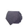 Deals 🛒 HUGO Micro Stitch Classis Silk Tie Dark Bu 👏