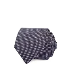 Deals π HUGO Micro Stitch Classis Silk Tie Dark Bu π