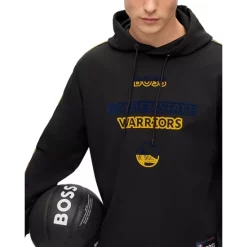 Best deal 😍 BOSS Golden Warriors 🏀 Basketball Graphic Hoodie Black 😉 -BOSS Hugo Boss Shop unnamed file 979