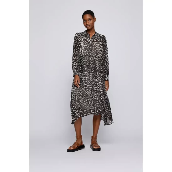 Best Pirce π BOSS Dileora Printed π Dress Black Coffee Leo Print π 5 Best Pirce π BOSS Dileora Printed π Dress Black Coffee Leo Print π - Image 5